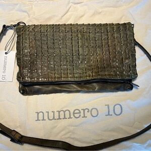 Numero 10 Durban Crossbody Bag in Military Olive Green